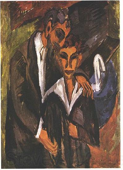 Ernst Ludwig Kirchner Graef and friend Spain oil painting art